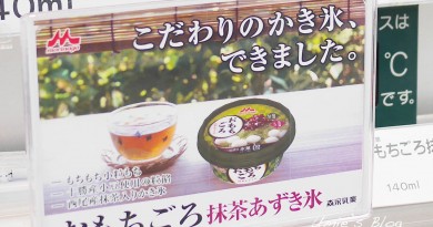 日本必吃！一吃驚為天人神級的森永抹茶湯圓冰淇淋(刨冰)！真的有QQ的白玉湯圓在裡面！